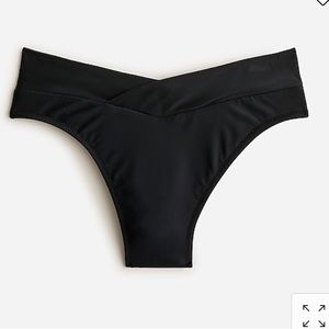 Jcrew cross front cheeky bikini bottom. Size M. New with tags!!!